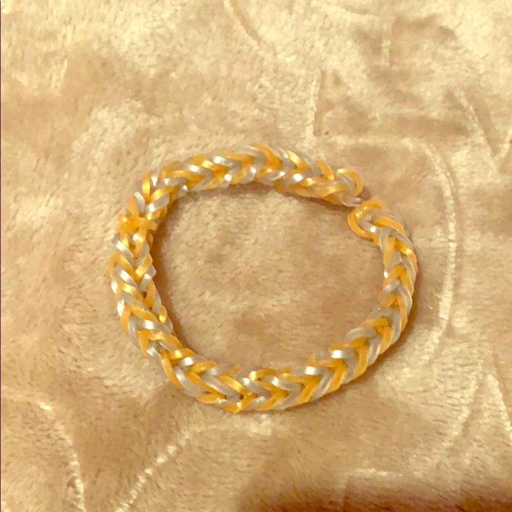 Rubber band bracelet.